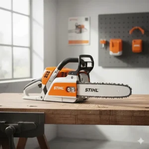 Stihl MSA 161 T cordless battery-powered top handle chainsaw designed for quiet professional use.