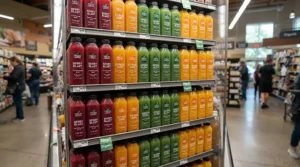 Supermarket shelves stocked with own-brand value engine oil under £20.